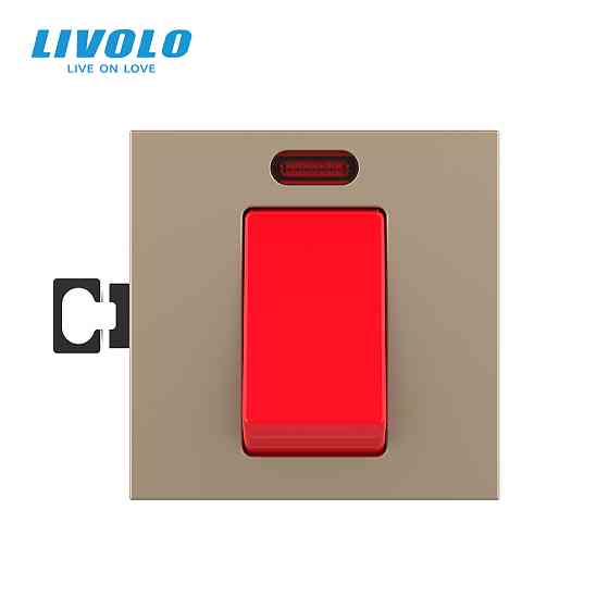 LIVOLO Майстер-вимикач LIVOLO, золотий, 20А 230В, модуль без рамки (VL-FCMKV20A-2AP) Коломыя