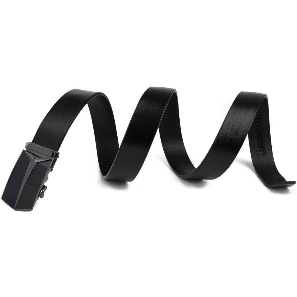 Ремінь чоловічий з автоматичною пряжкою Vintage 20282 Чорний Київ - фото 2