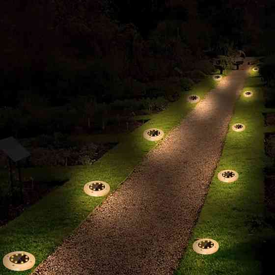 Вуличні світильники на сонячній батареї 4шт,Solar Disk SBR Київ