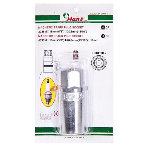 Торцева головка 1/2" свічкова з магнітом 21мм (4335M20.8) HANS Одеса - фото 2