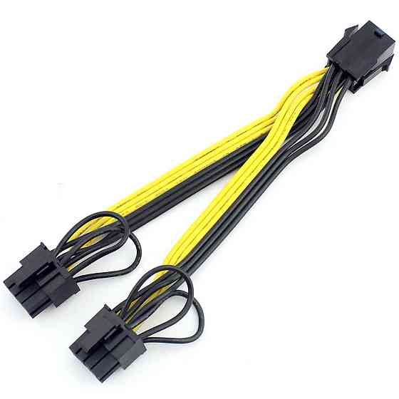 Кабель живлення для відеокарти ATX 6pin на 8pin (6+2), 50см Винница