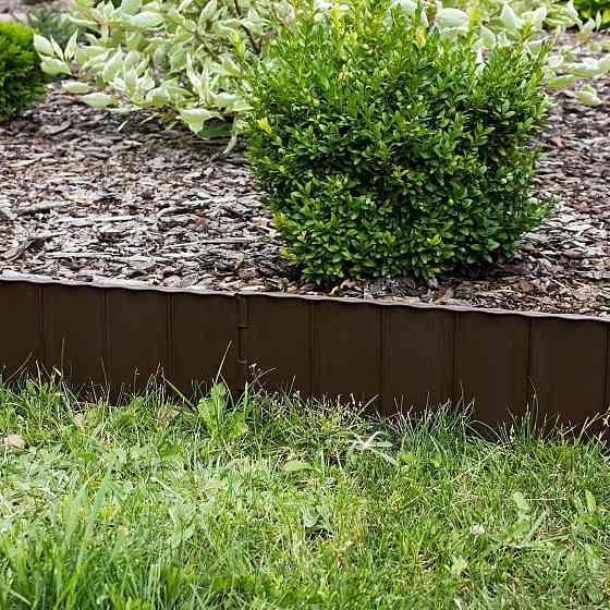 Бордюр садовий Prosperplast GARDEN FENCE, коричневий, 5,9 м Київ