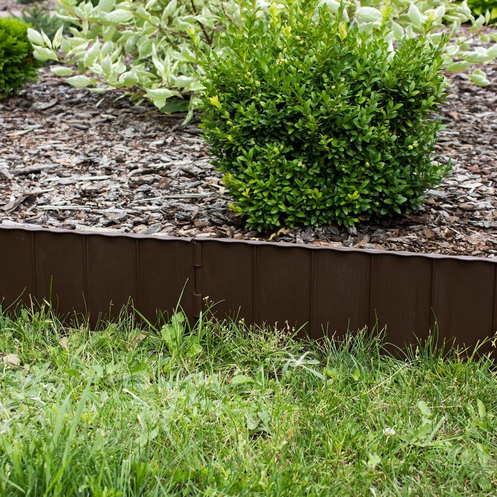 Бордюр садовий Prosperplast GARDEN FENCE, коричневий, 5,9 м Київ - фото 2