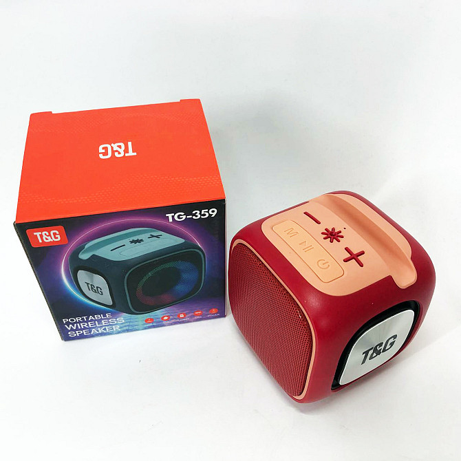 Аккумуляторная bluetooth колонка TG359, Портативная блютуз колонка XN-835 поддержка флешек Киев - изображение 4