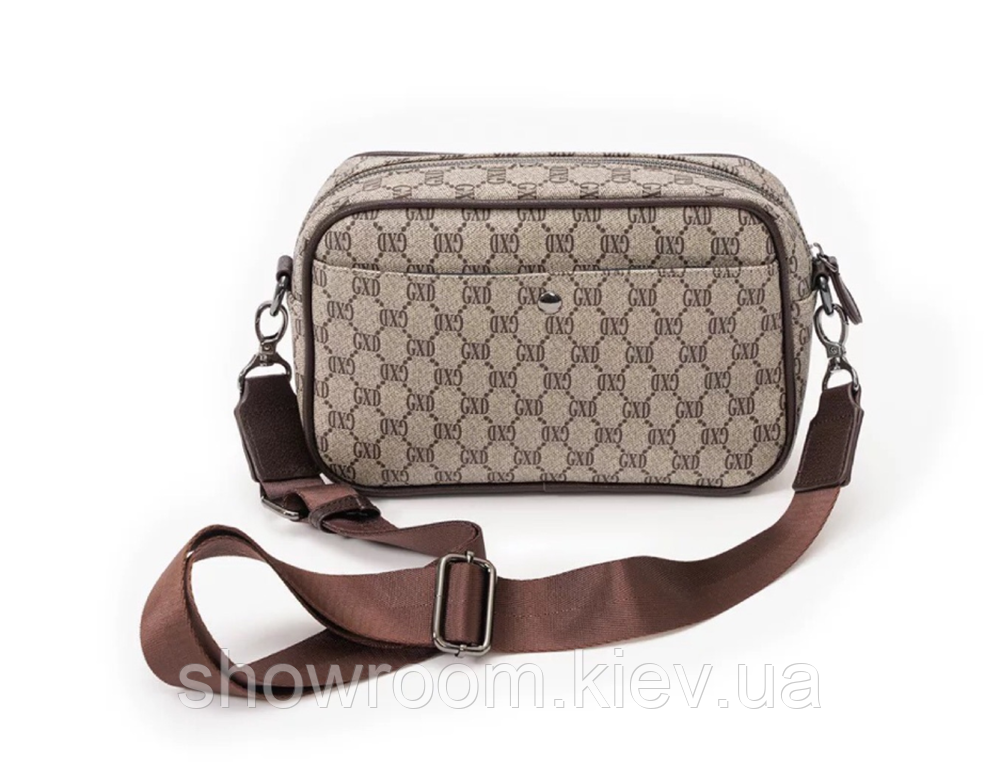 Мужская удобная сумка через плечо Prestige (4044) Киев - изображение 4