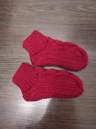 Детские теплые тапочки-носочки, ручная работа топ Киев