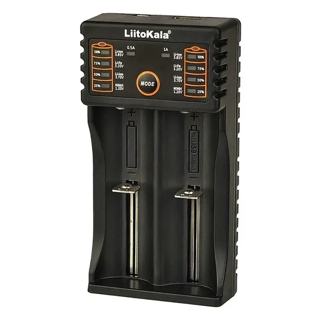 Універсальний зарядний пристрій LiitoKala Lii-202 для 18650, AA, AAA Li-Ion, LiFePO4, Ni-MH/Cd + PowerBank Одеса - фото 2