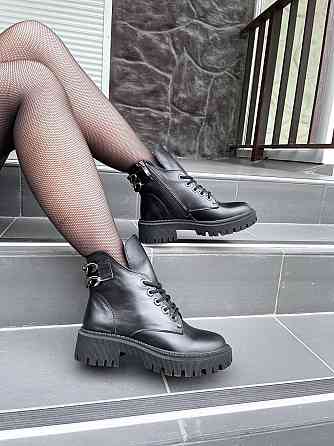 Черевики жіночі GREMMY Цепи Gar чорні (зима, шкіра натуральна) (4868) 39 Коломия