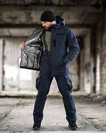 Мужской зимний тактический костюм NORTHERN синий Куртка штаны на синтепоне теплый 52 Одесса