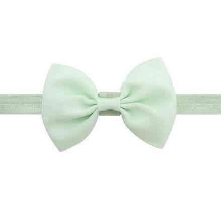 Детская повязка ментолового цвета - окружность головы 40-60см, бант 12см Киев