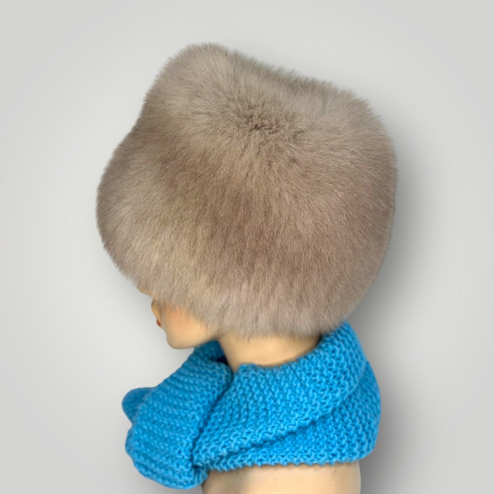 Шапка меховая женская кубанка Шарлотта Светлый Соболь Харьков - изображение 2