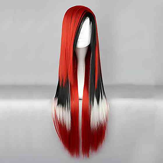 Длинный парик RESTEQ 80 см — прямые синтетические волосы для косплея, аниме, образа Айдахо, фотосессий и вечеринок, стильный парик Киев