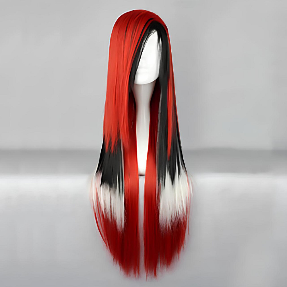 Длинный парик RESTEQ 80 см — прямые синтетические волосы для косплея, аниме, образа Айдахо, фотосессий и вечеринок, стильный парик Киев - изображение 3