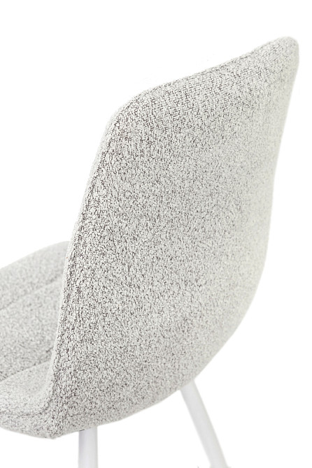 Стілець ФРЕШ (круглий) білий/букле бежева Киев - изображение 7