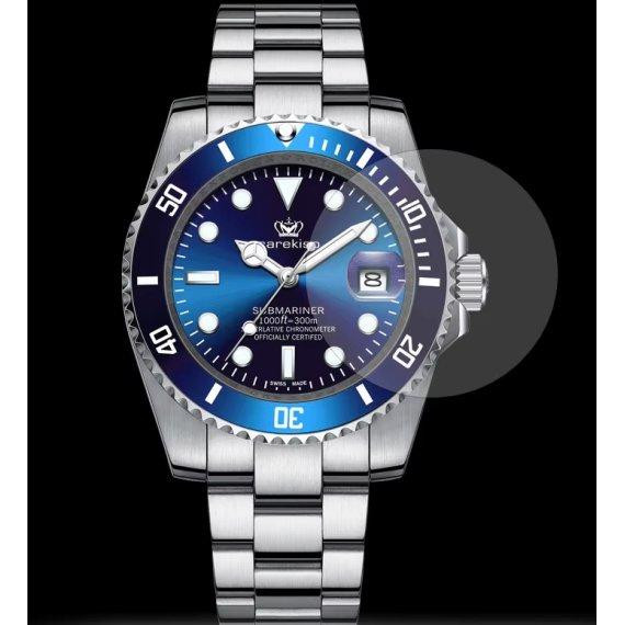 Годинник чоловічий наручний Hemsut Zurich Carekiso Nylon Blue (2 ремінці) Київ - фото 3