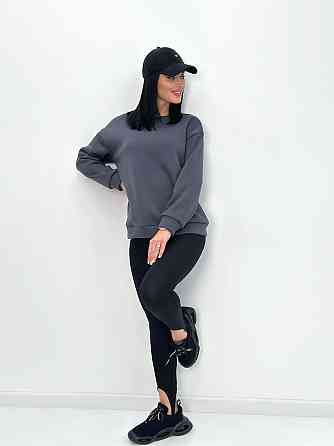 Жіночий теплий батник "Wear" Турція оптом | Норма і батал Графіт, 42-44 Київ