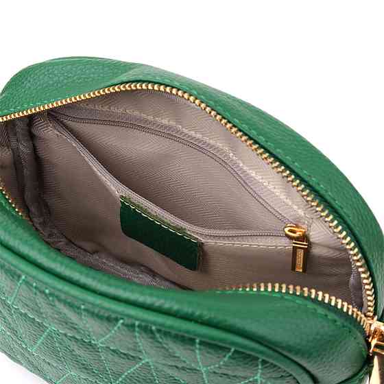 Сумка для жінок з натуральної шкіри Vintage 22900 Зелений Київ