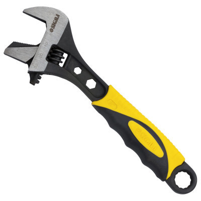 Ключ Sigma разводной с переставной губкой 200мм, 0-30мм CrV (TPR) (4100921) Винница - изображение 9