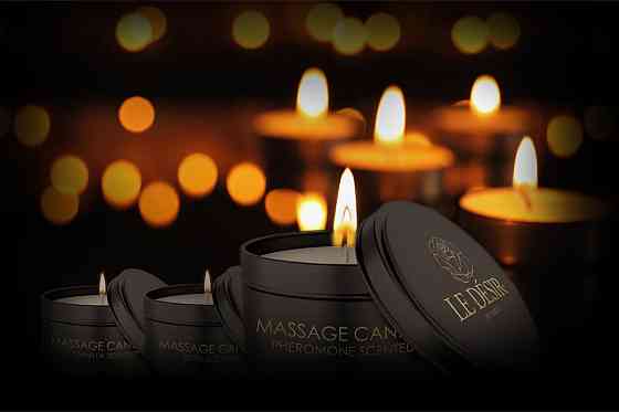 Массажная свеча - Le Desir Erotic Massage Candle Rose Scented, 100 г Sex Aura Киев