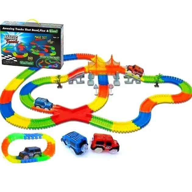Magic tracks светящаяся дорога, гоночная трасса на 360 деталей, меджик трек Коломыя - изображение 1