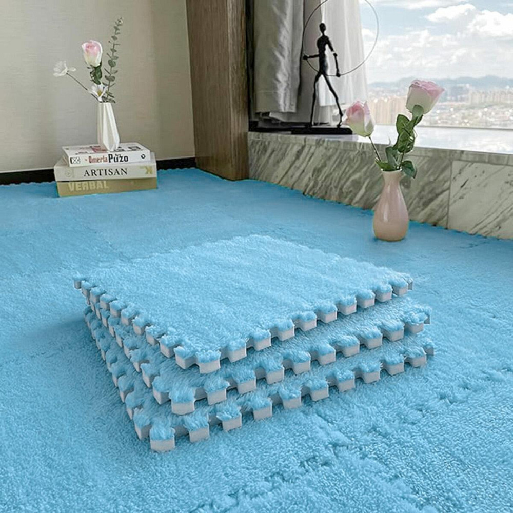 Пол-пазл плюшевый 30х30х1см Голубой (D) SW-00002090 Днепр - изображение 8