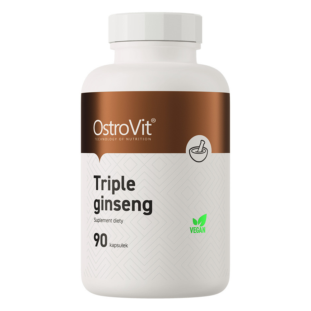Три види женьшеню OstroVit Triple Ginseng VEGE 90 vcaps Луцьк - фото 1