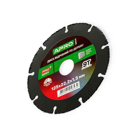 Коло відрізне по дереву з вольфрамовою крихтою 125x22,2x1,3 мм, 9 зубів Мукачево