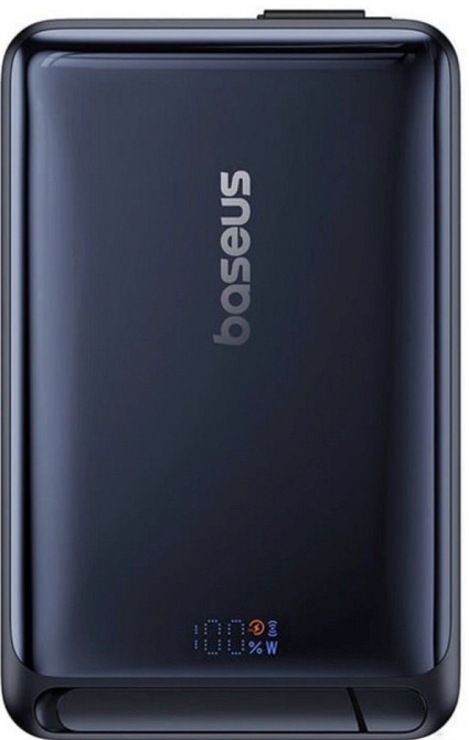 Зовнішній акумулятор (Power Bank) Baseus Nomos Qi2 45W 10000mAh Black. Харків - фото 4