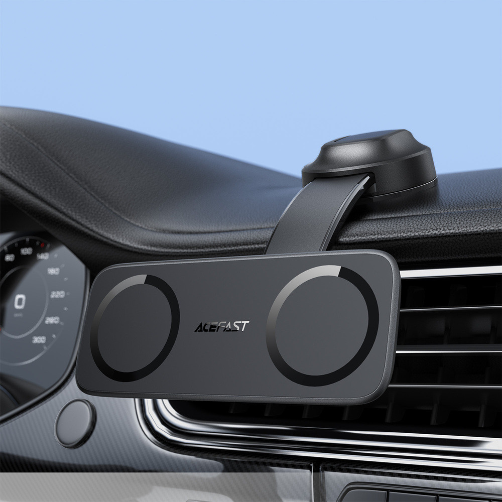 Автомобильный держатель для телефона ACEFAST D60 dual magnet car holder for dashboard Black Одесса - изображение 7