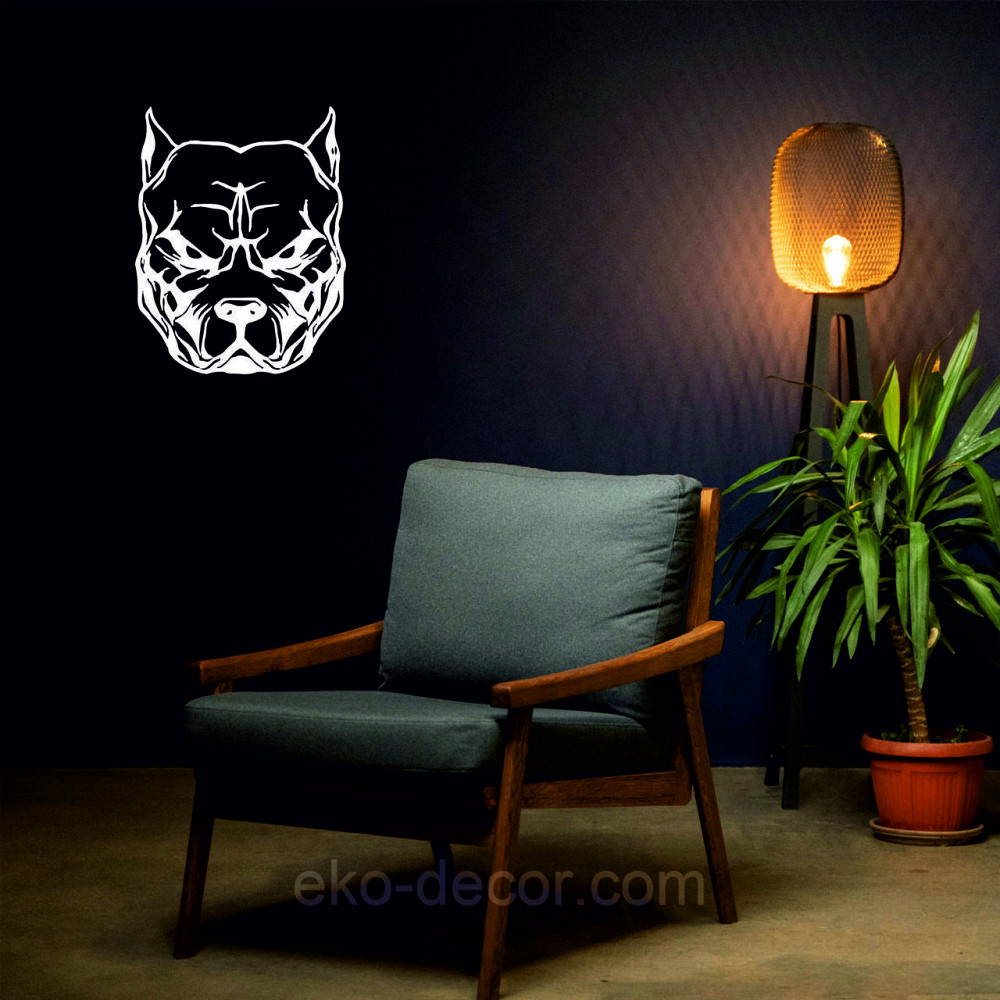 Декоративне настінне Панно «Собака», Декор на стіну 90*70 см, Білий Київ - фото 7