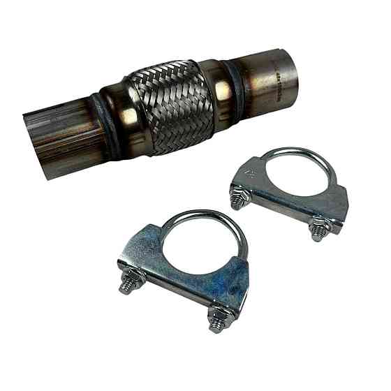 Гофра 45х100x200 крепление под хомут в сборе AGK глушителя Мукачево