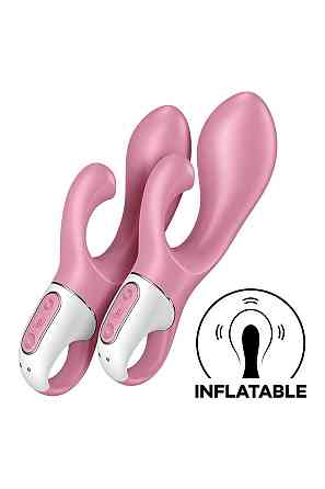 Вибратор кролик Satisfyer Air Pump Bunny 2 с технологией давления воздуха, розовый Sex Aura Киев