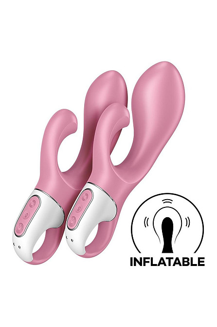 Вибратор кролик Satisfyer Air Pump Bunny 2 с технологией давления воздуха, розовый Sex Aura Киев - изображение 5