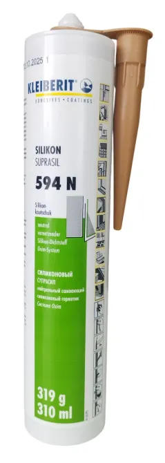 Герметик силиконовый Kleiberit Silikon Suprasil 594N, коричневый Львов - изображение 1