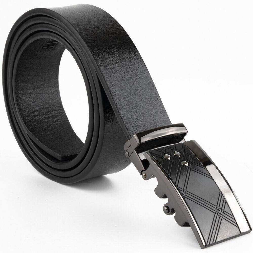 Ремінь чоловічий з ромбами на пряжці Vintage 20291 Чорний Київ - фото 5