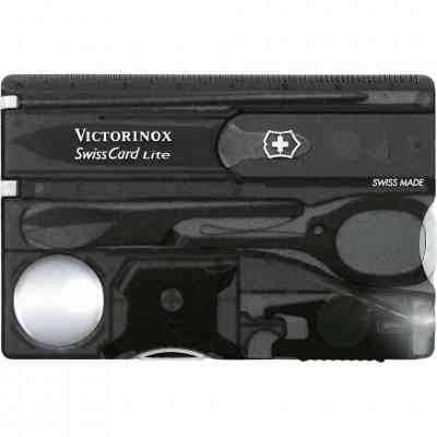Мультитул Victorinox SwissCard Lite Transparent Black Blister (0.7333.T3B1) Вінниця
