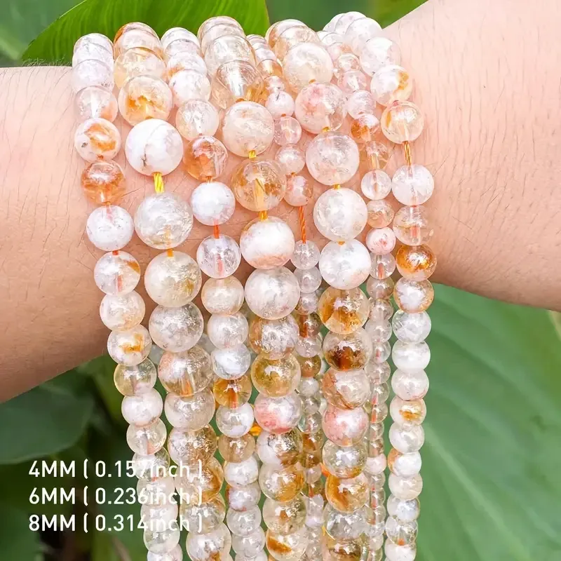 Цитрин 8 мм – 45 бусин на нити, натуральный камень для браслетов и украшений Киев - изображение 3