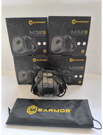 Активні навушники Earmor M32 Plus з кріпленням Чебурашка Earmor M16A (Оливковий) Вінниця