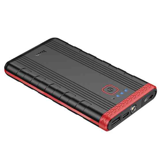 Автомобільний пуско-зарядний пристрій HOCO QS5 Refined intelligent emergency start-up power bank (6000mAh) Black Київ