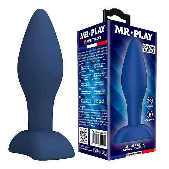 Анальная пробка MR. Play Bulb Anal Plug L Sex Aura Киев