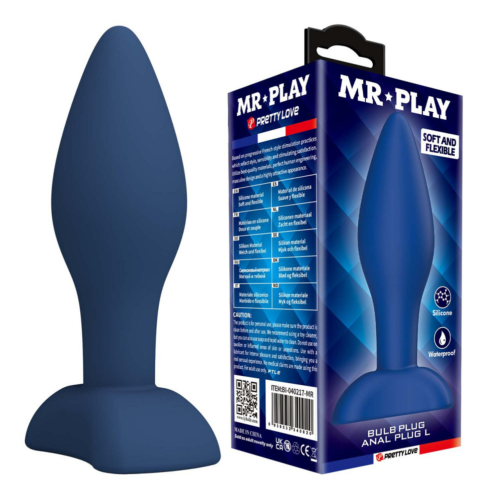 Анальна пробка MR. Play Bulb Anal Plug L Sex Aura Київ - фото 1