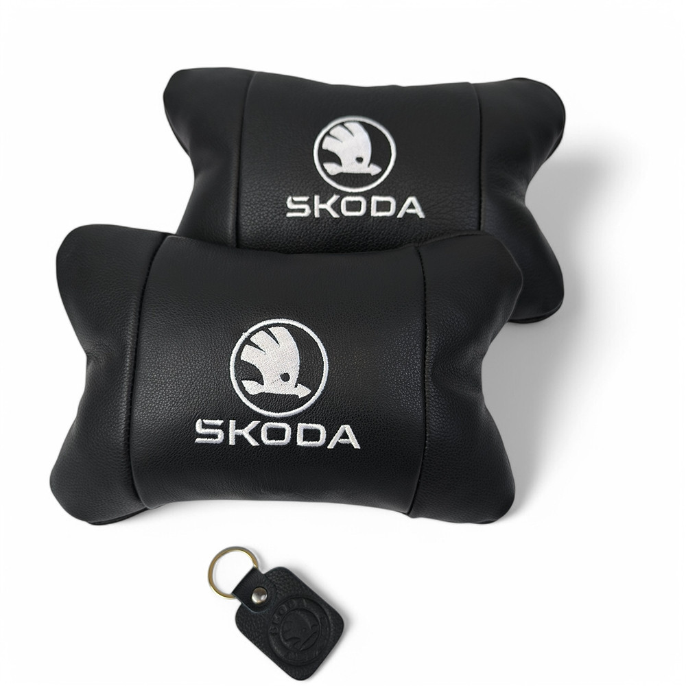 Подушка для підтримки шиї в машині Skoda Шкода, Декоративна подушка підголівник, Автоподушка подарунок SZ-35 Львів - фото 8