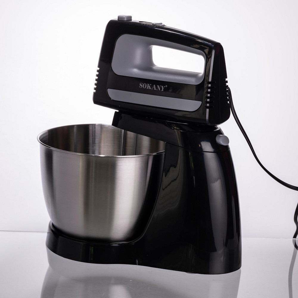 Міксер Sokany CX-6622 стаціонарний з чашею 3.5 л чорний Київ - фото 2