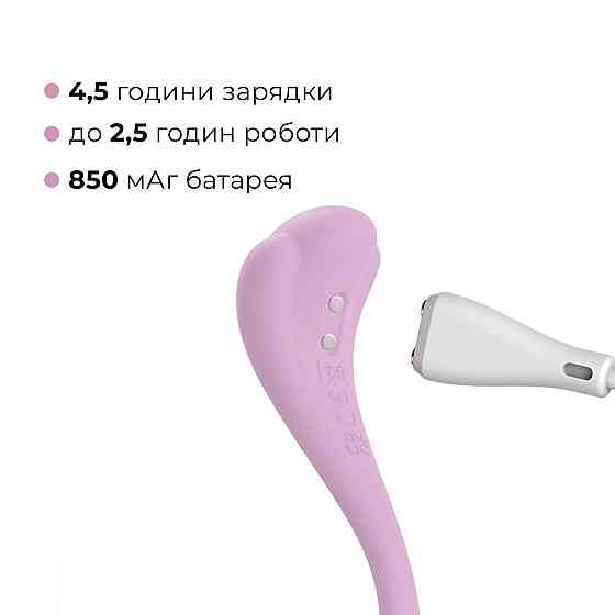Інтерактивне віброяйце Svakom Phoenix Neo 2 Pastel Lilac, оновлена модель Sex Aura Київ