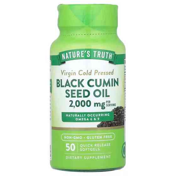 Масло семян черного тмина Nature's Truth Black Cumin Seed Oil 2000 мг 50 капс Киев