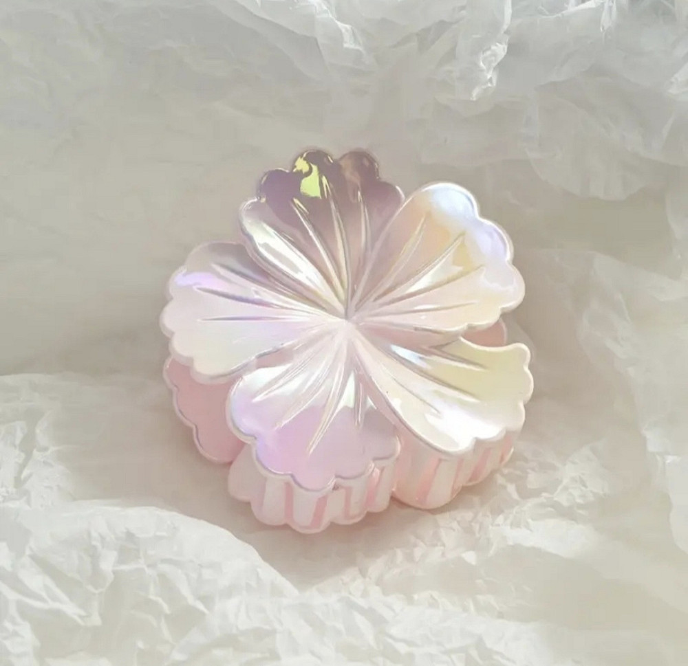 Заколка-крабік квітка Рожевий Смела - изображение 1