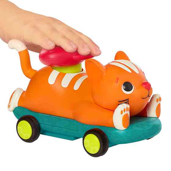 Машинка інерційна серії Лапкомобілі - Котик, колір помаранч Днепр