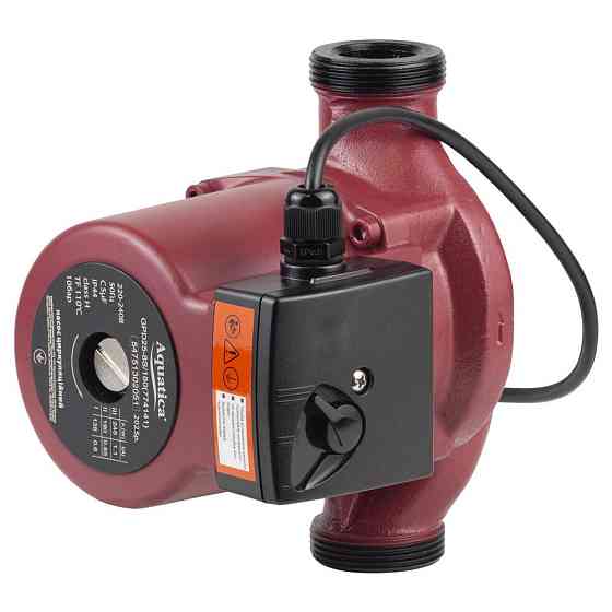 Насос циркуляційний 245Вт Hmax 8м Qmax 200 л/хв Ø 11⁄2" 180 мм + гайки Ø1" AQUATICA (774141) Київ