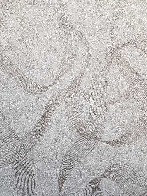 Шпалери метрові вінілові на флізеліні Sintra Vila абстракція зигзаги смуги бежеві золотисті 532522 Київ - фото 2