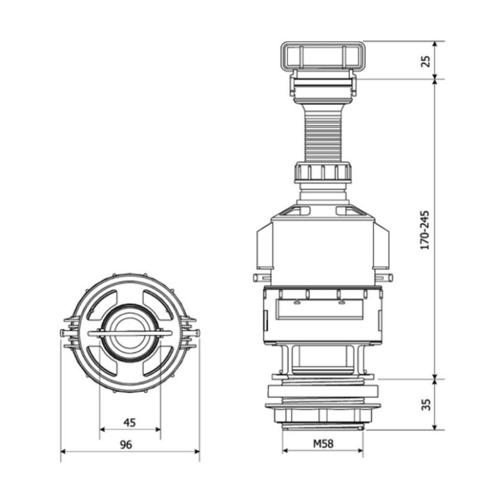Арматура выпускная шток ZSO/200 KK POL (Польша) Харьков - изображение 3